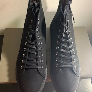 AllSaints Bryce high top canvas sneaker. Brand new with box. Size 11